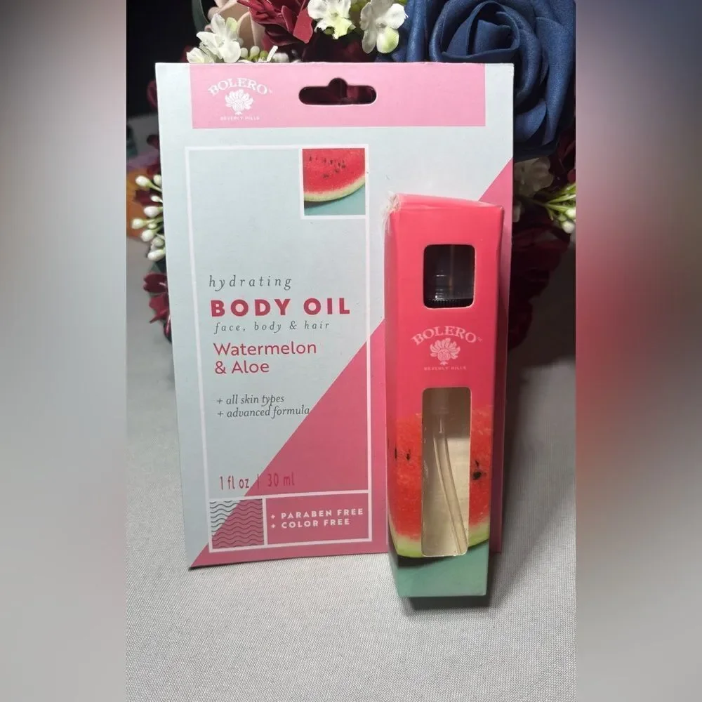 3 NEW Bolero Hydrating Watermelon & Aloe Bath Products Paraben & Color Free Soap